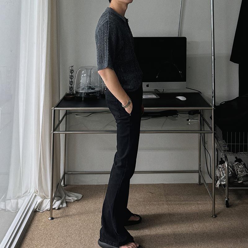 ASCLO Bootcut Black Jeans
