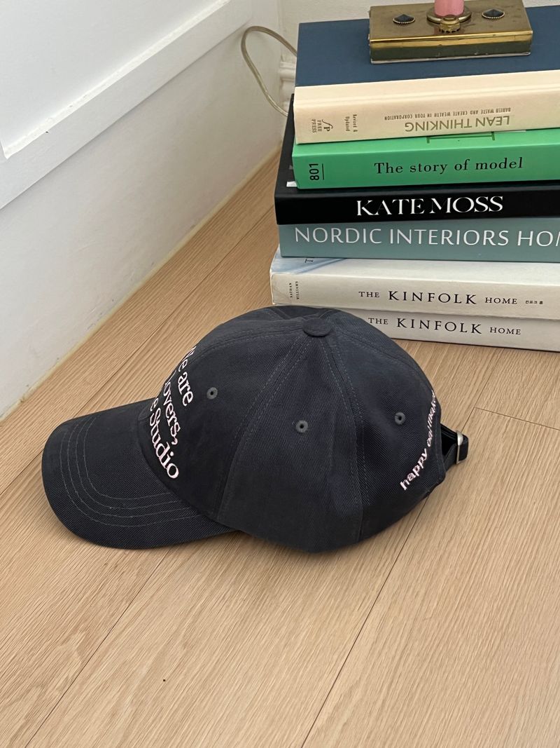 WE ARE CAT LOVERS, WASHING GRAY BALL CAP