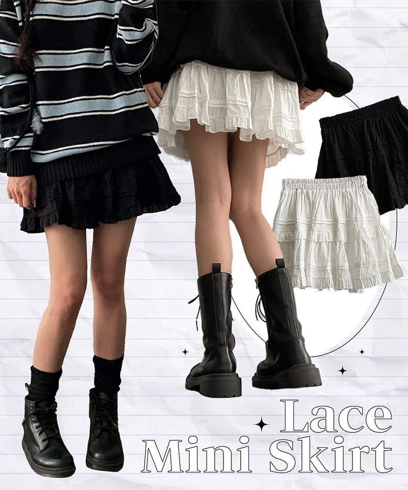 Lace Kang Kang Miniskirt