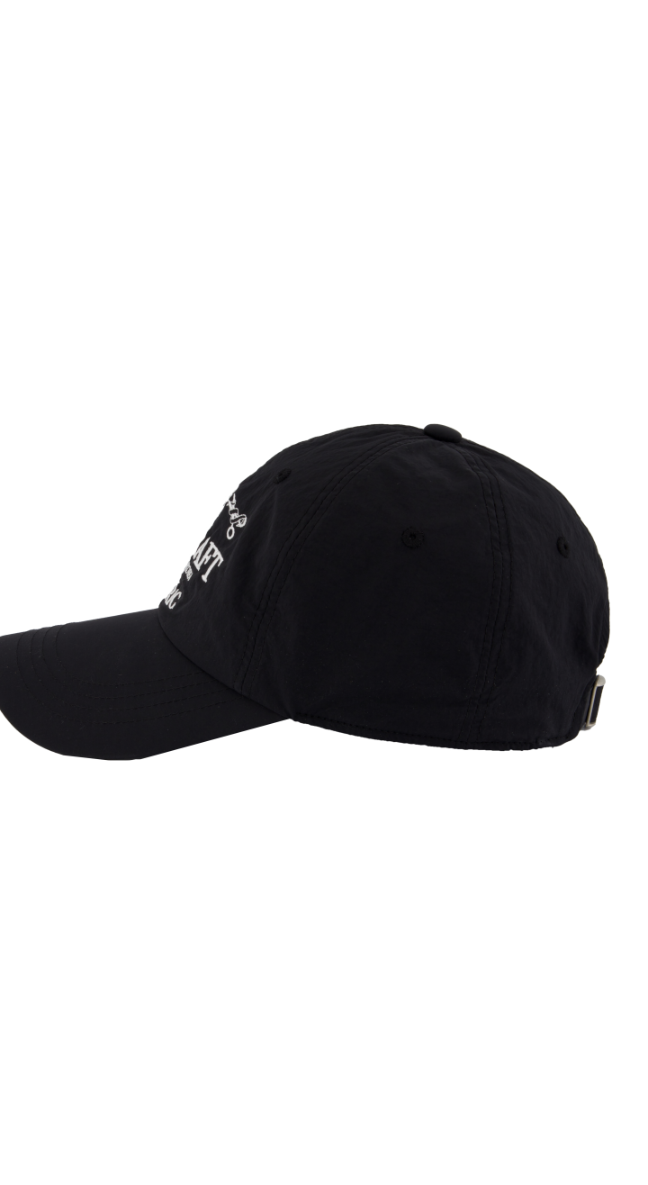 [UPDRAFT] EMBROIDERY NYLON CAP BLACK