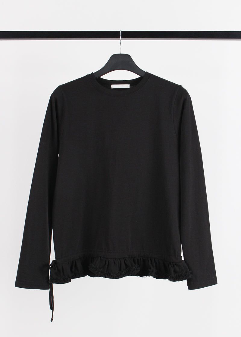 LACE FRILL LONG SLEEVE TEE
