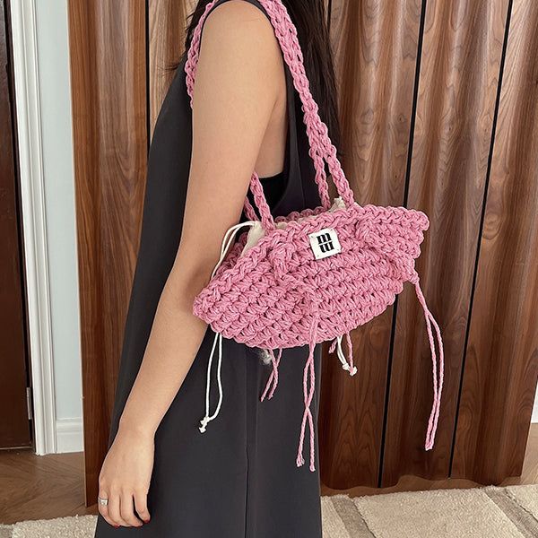 mondaywool（マンデーウール）の「baguette bag (pink)（Bags）」