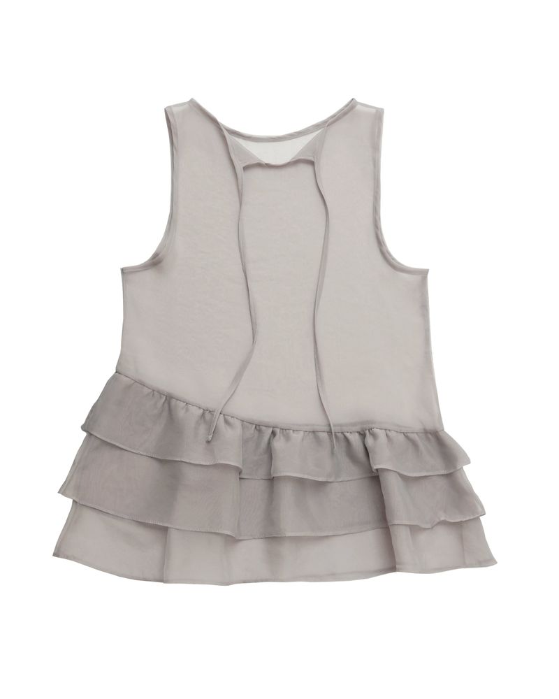 glitter sheer unbalance layered op