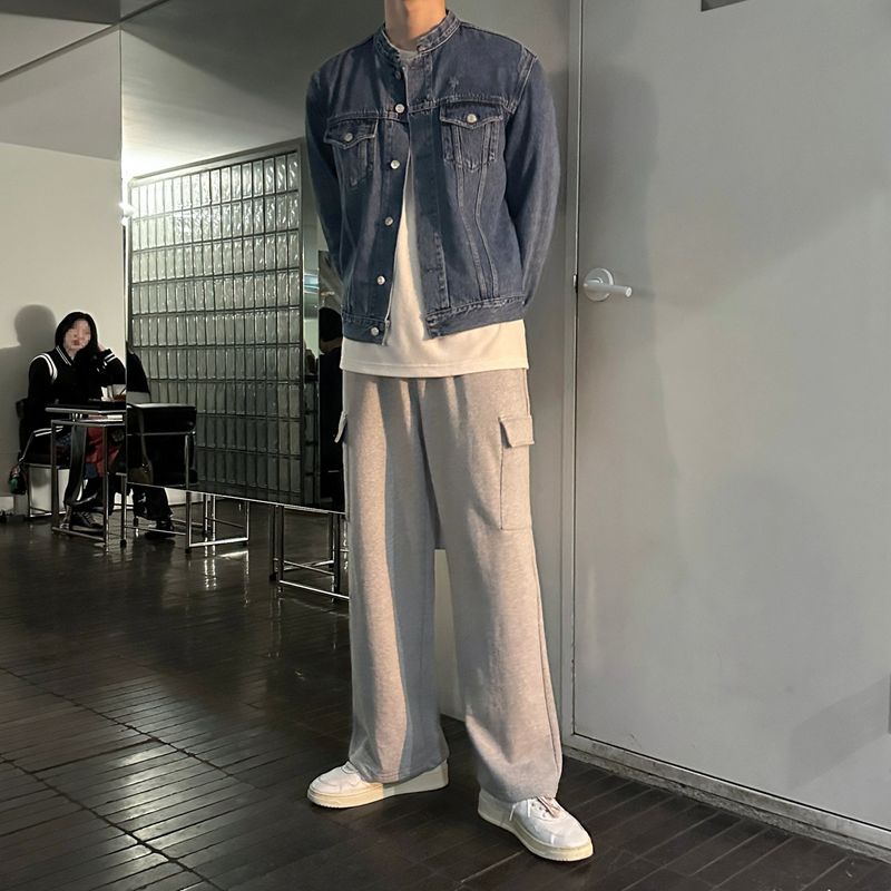 LMN Dumbled Washed Wide Cargo Pants (4 colors)