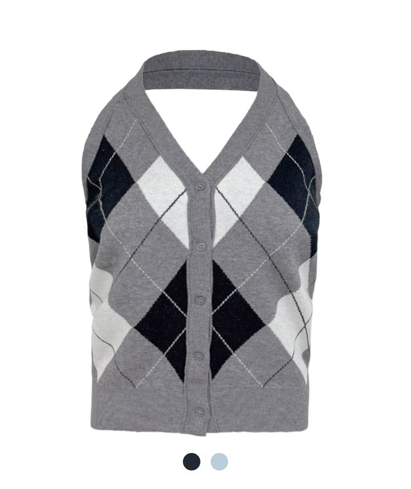 Cozy&Kitsch(コージーアンドキッチ)の「Harbor Classic Argyle Knit Top(Tops)」