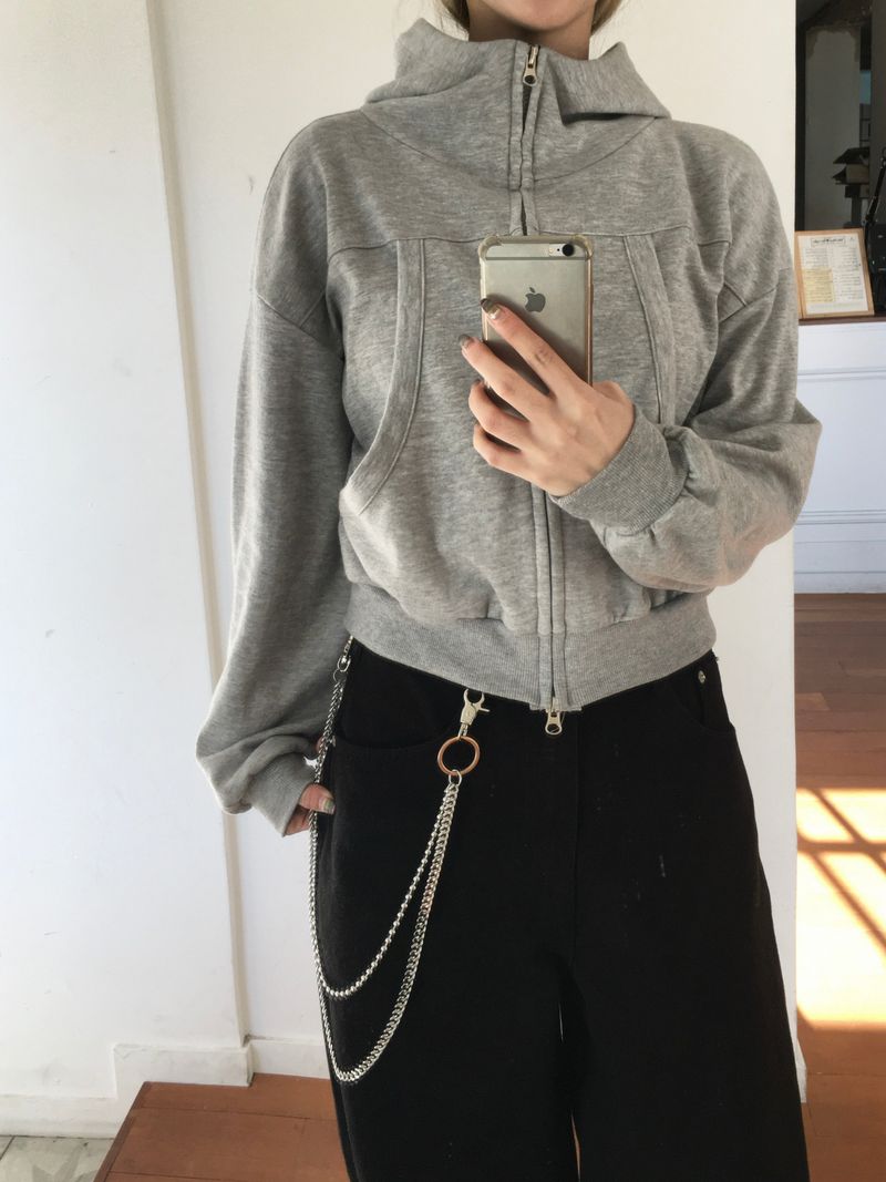 Labo High Neck Hooded Zip-Up (7c)