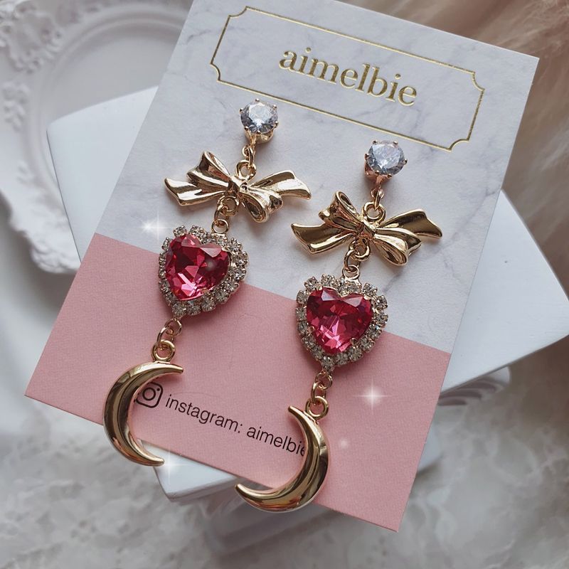 Moon Witch Earring - Rosepink