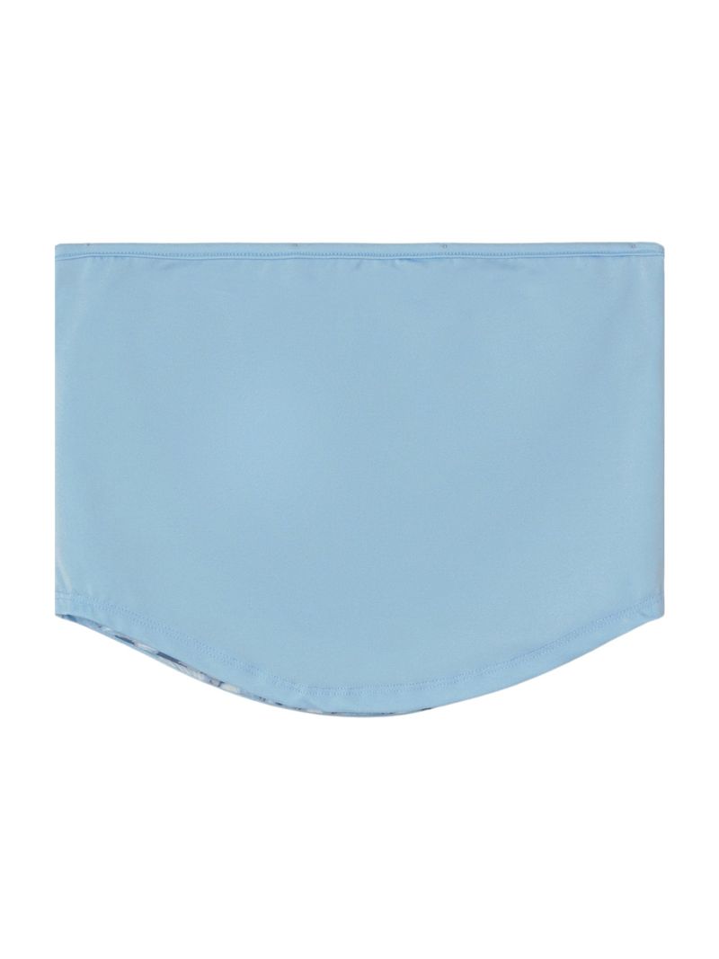 REVERSIBLE TUBE TOP (SODA BLUE/LEOPARD)