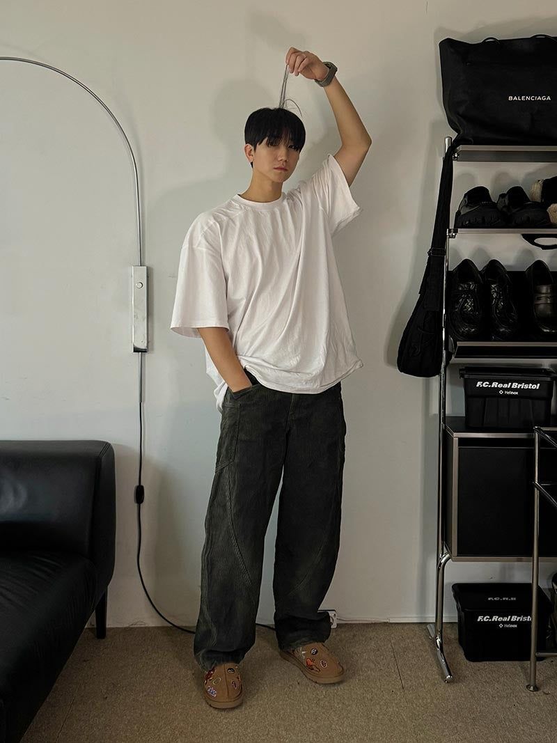 [Premium] Corduroy 3D Dyeing Pants (2color)