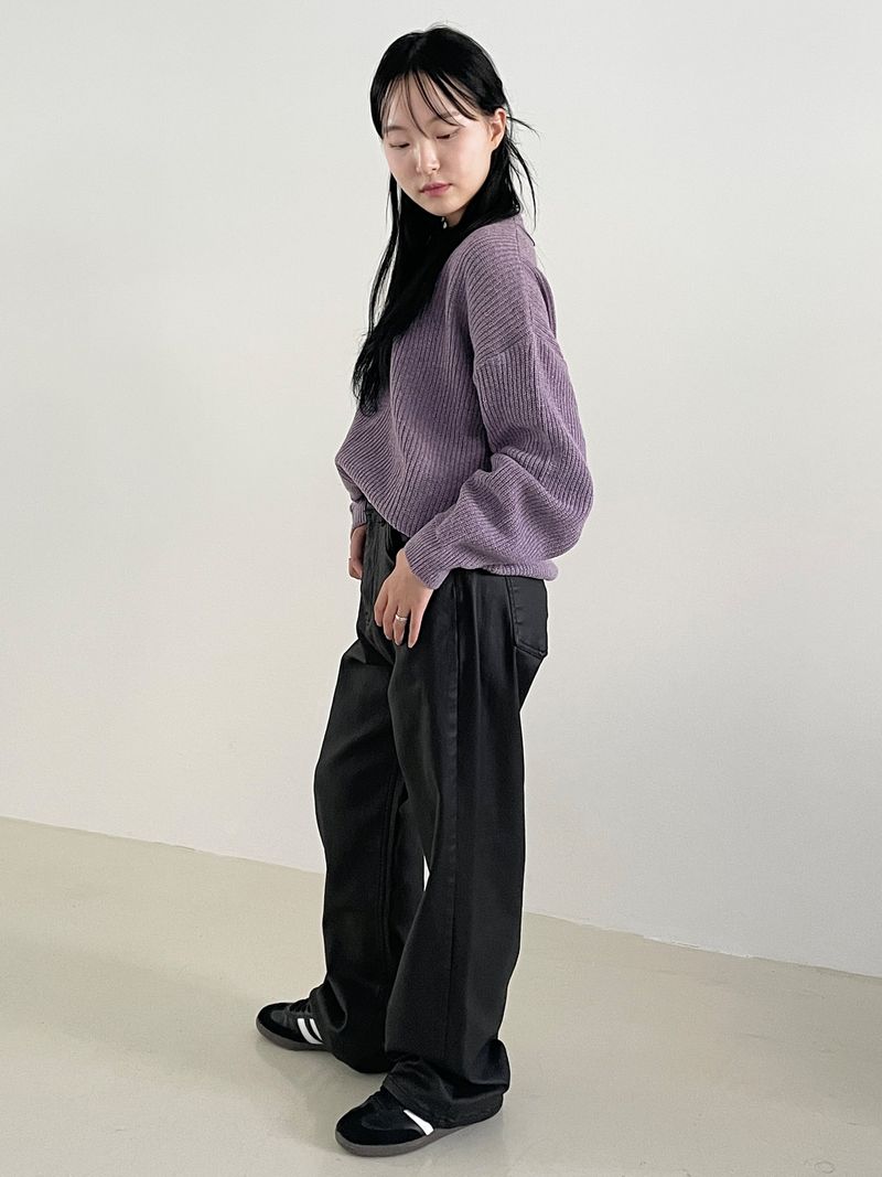 Subdued leather pants