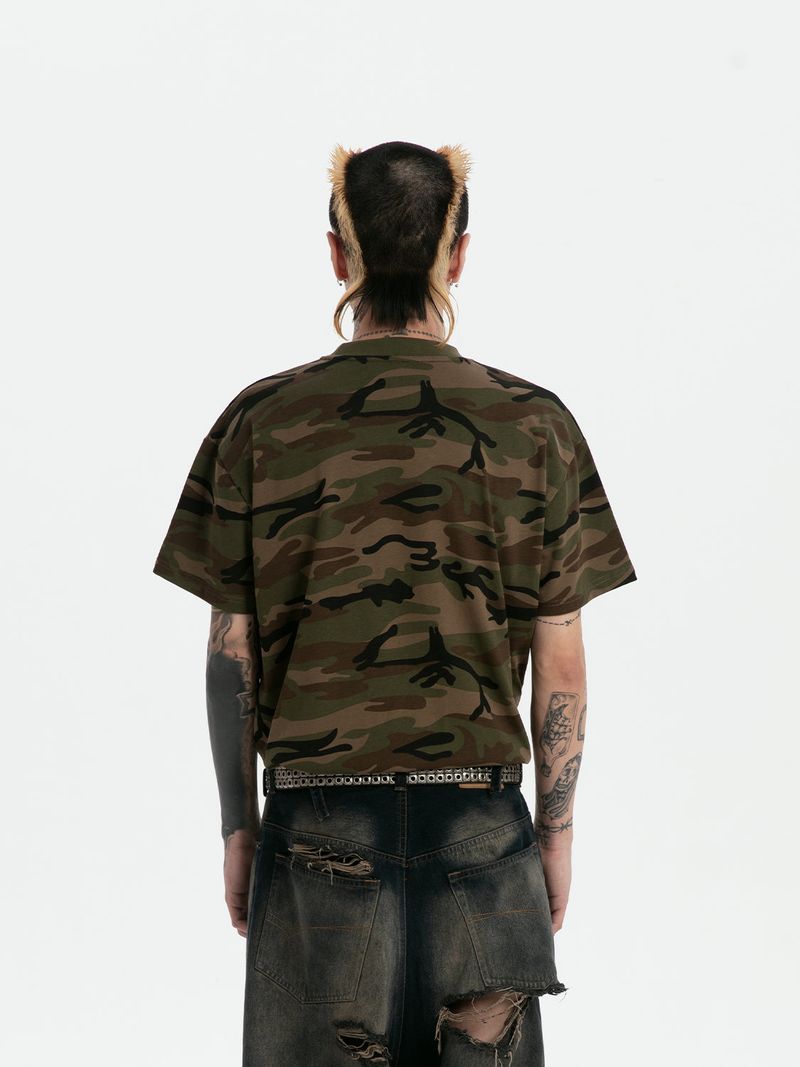 RTVG(RETROVEGAS) 420 Garfield smorking camo t-shirt