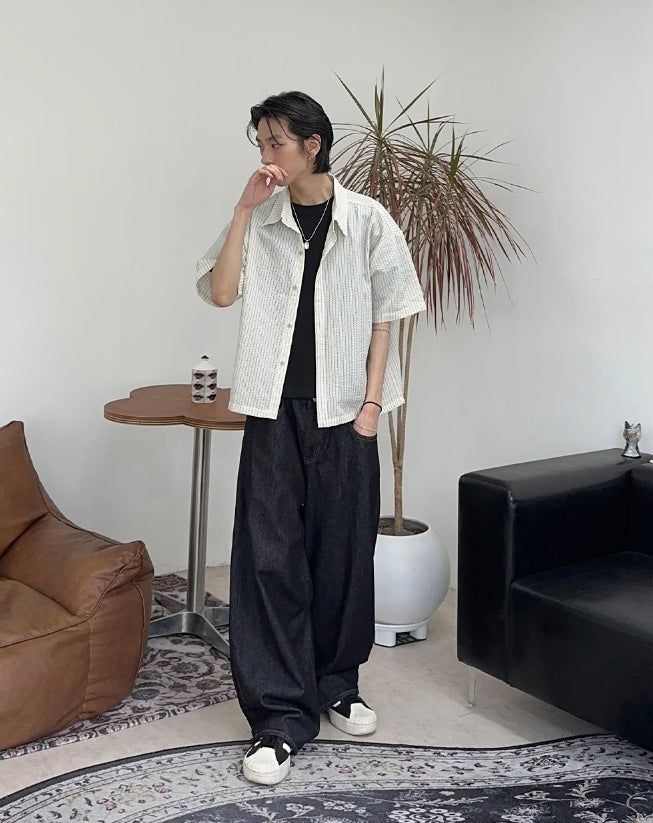 Ropel Summer Non-Faded Raw Denim Pants