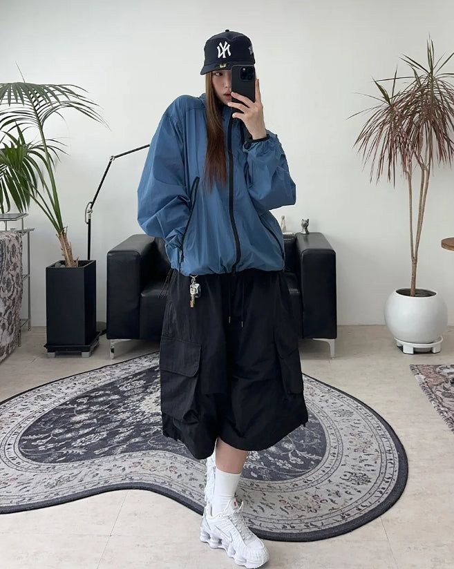 Edin Nylon Cargo Bermuda Pants
