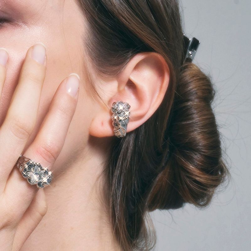 SENTIMENTS（サンティマン）の「NO.316 [SILVER] GEOMETRY STAR EARCUFF（Accessories）」