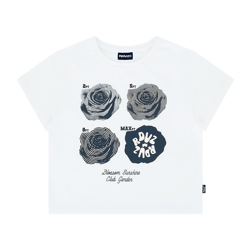 シンプリファイローズクロップTシャツ