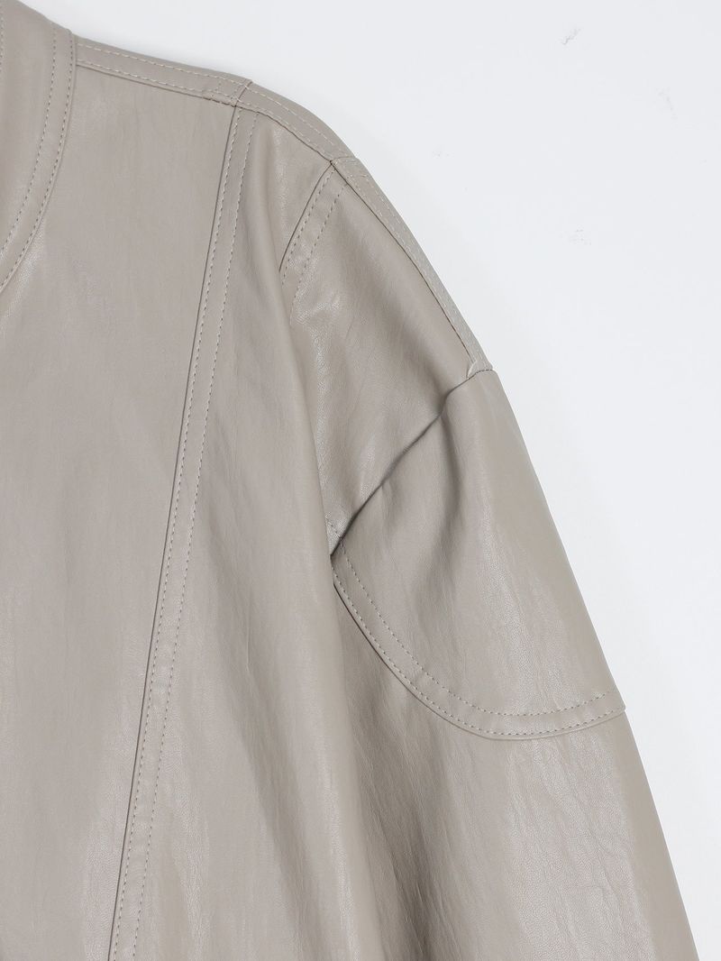 Bella Biker Leather Jacket (2color)