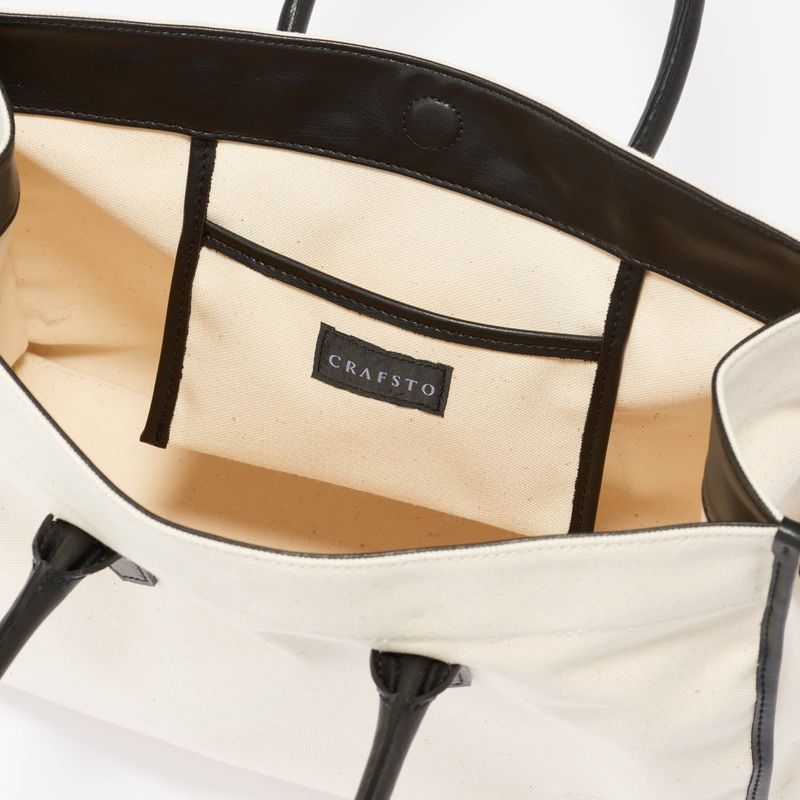 Apple Leather&OrganicCotton Tote bag