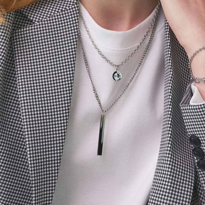 Men's Necklace Stainless Steel_CLEF STICK SET C NEC