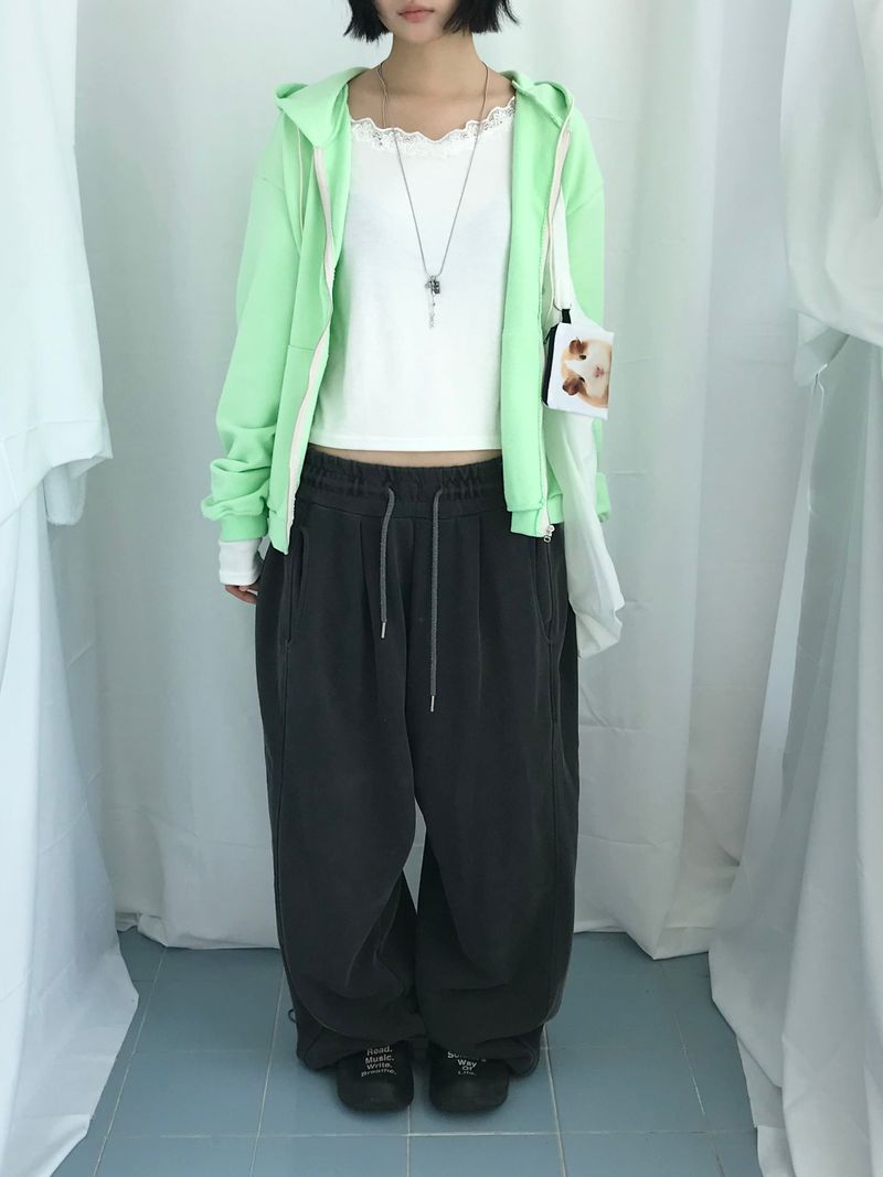 Clover Soft Loose Zip-Up