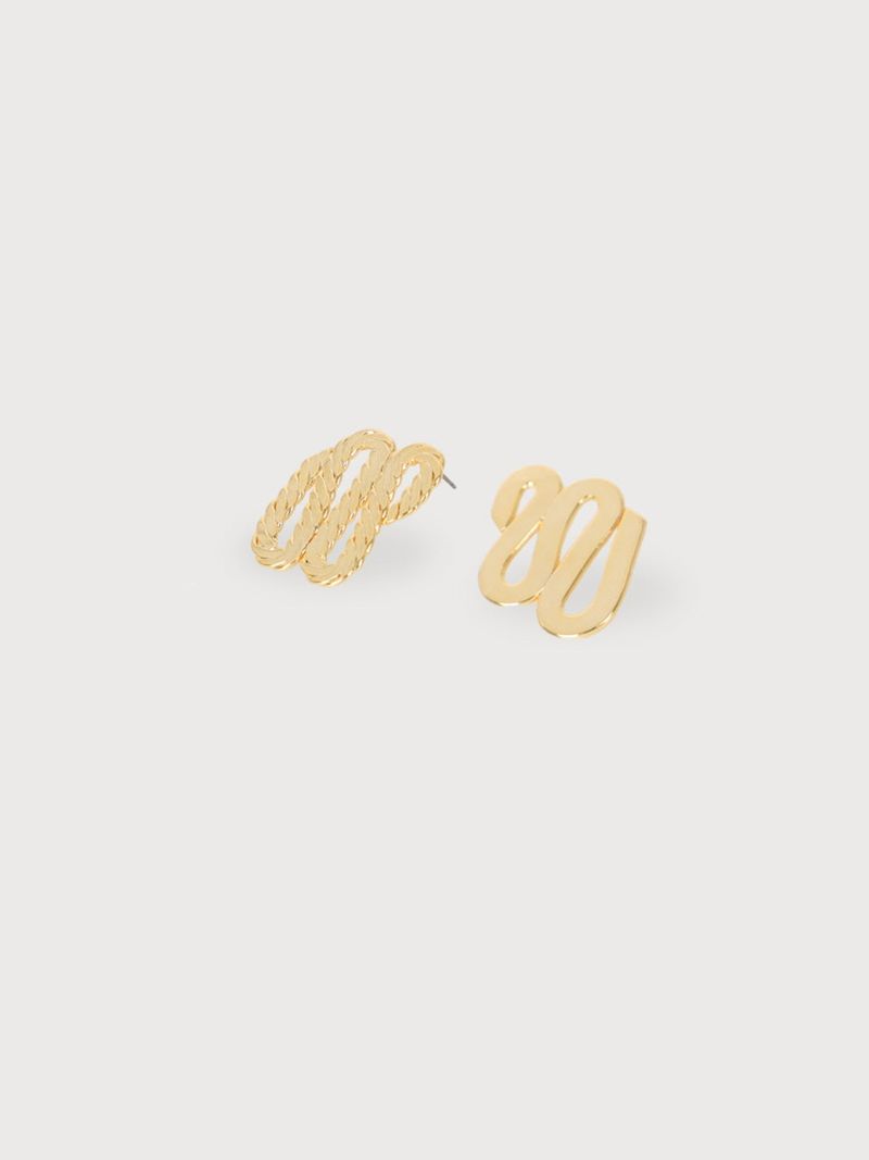 no.5 earring gold