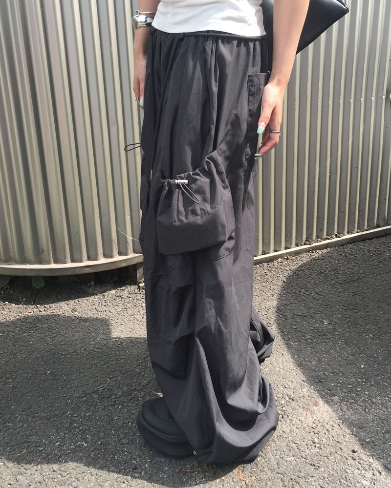 Nylon string cargo pants