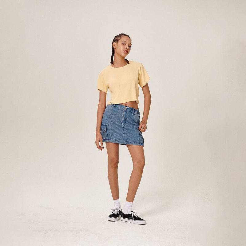 Samar Crop T-Shirt Yellow