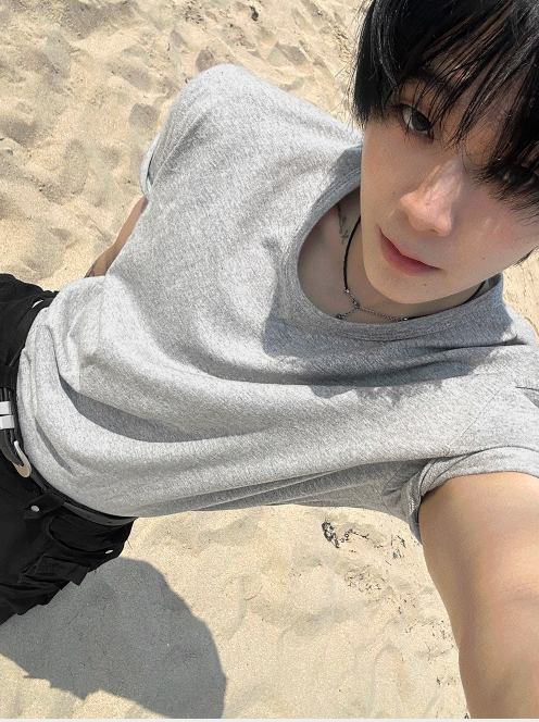 クロップマッスルフィットTシャツ