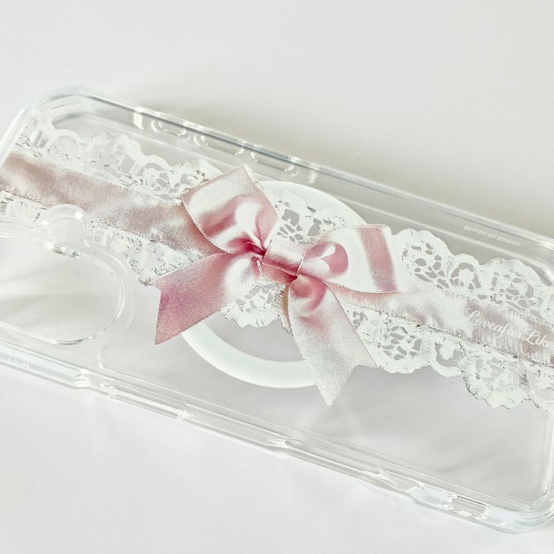 [MADE]romantic ribbon MagSafe Gelhard phonecase