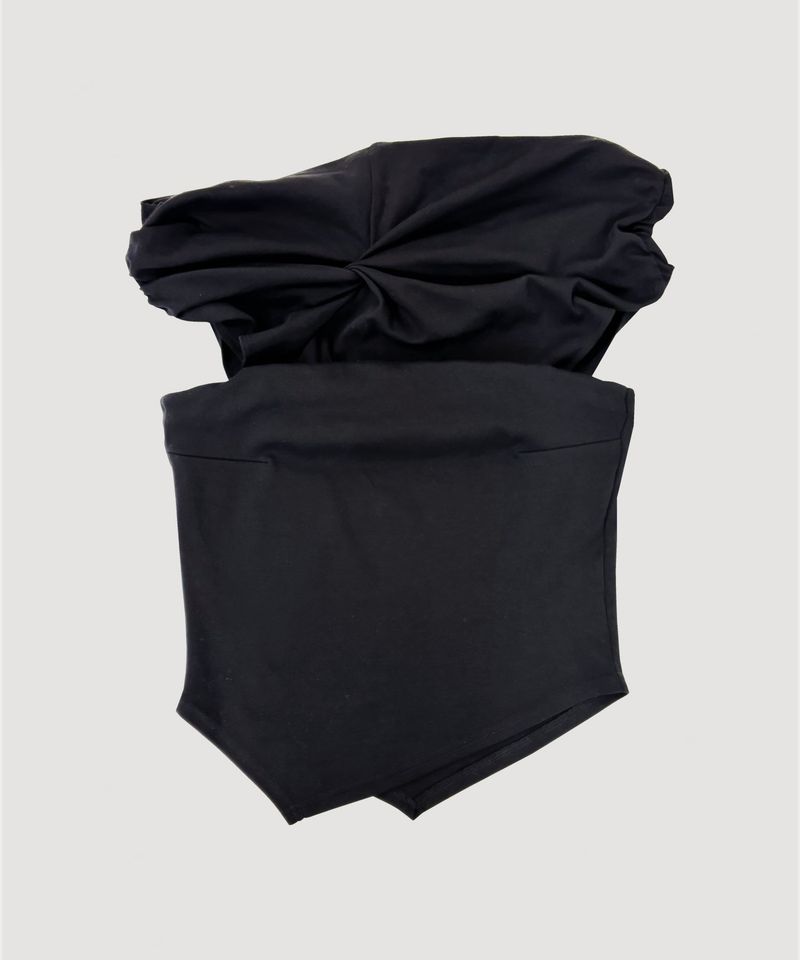 ASYMMETRIC DRAPE TOP