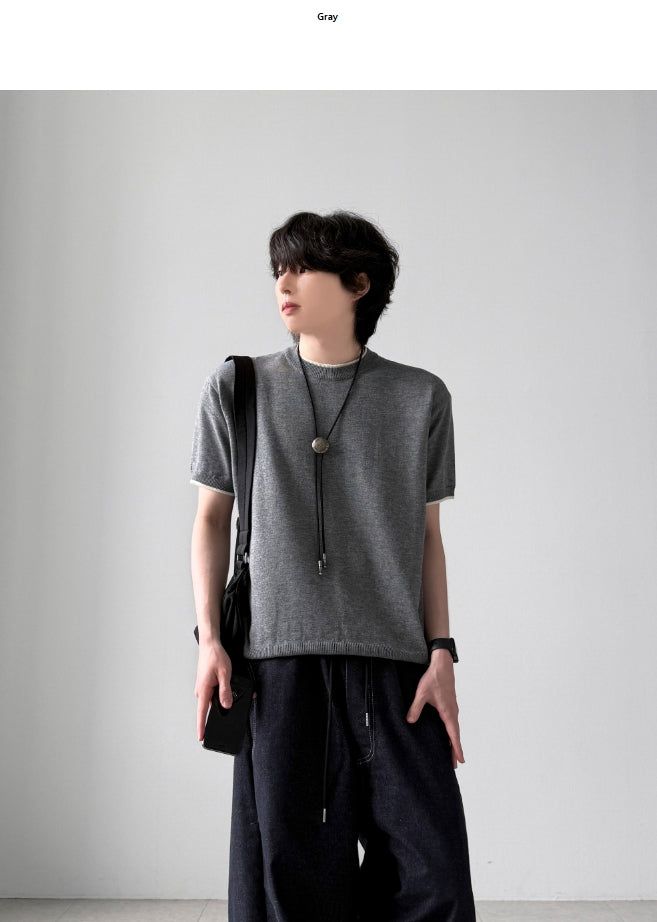 Kelly Muscle Fit Half Knit