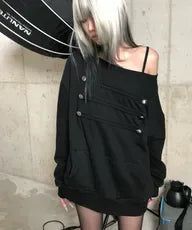 Kyoiii（キョイ）の「NAPOLEON SWEAT DRESS (BLACK)（Tops）」