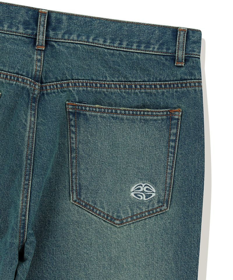 MUD WASHING DENIM PANT