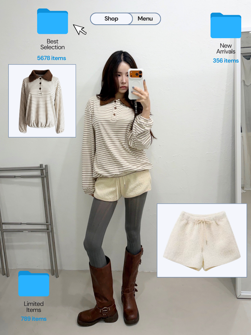 Ramswool short banding pants
