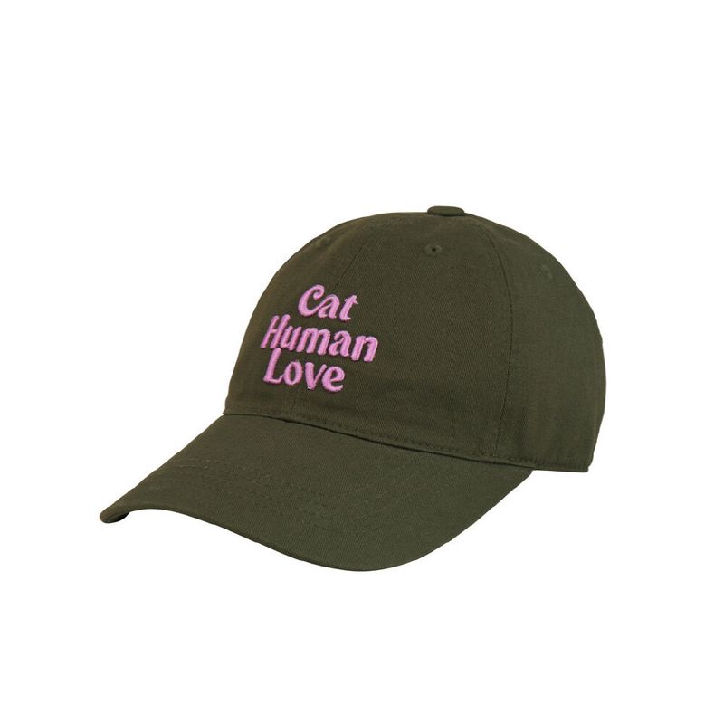 Human & Cat(ヒューマン&キャット)の「CAT HUMAN LOVE BALL CAP_KHAKI(Hats)」