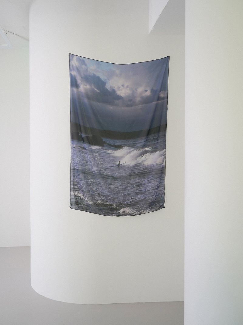 surfer fabric poster