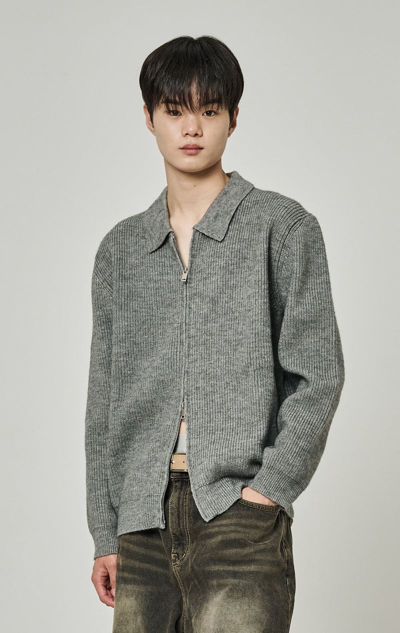 ZIP UP KNIT