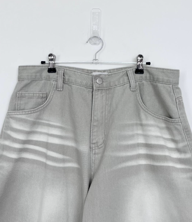 Whiskers bermuda denim pants