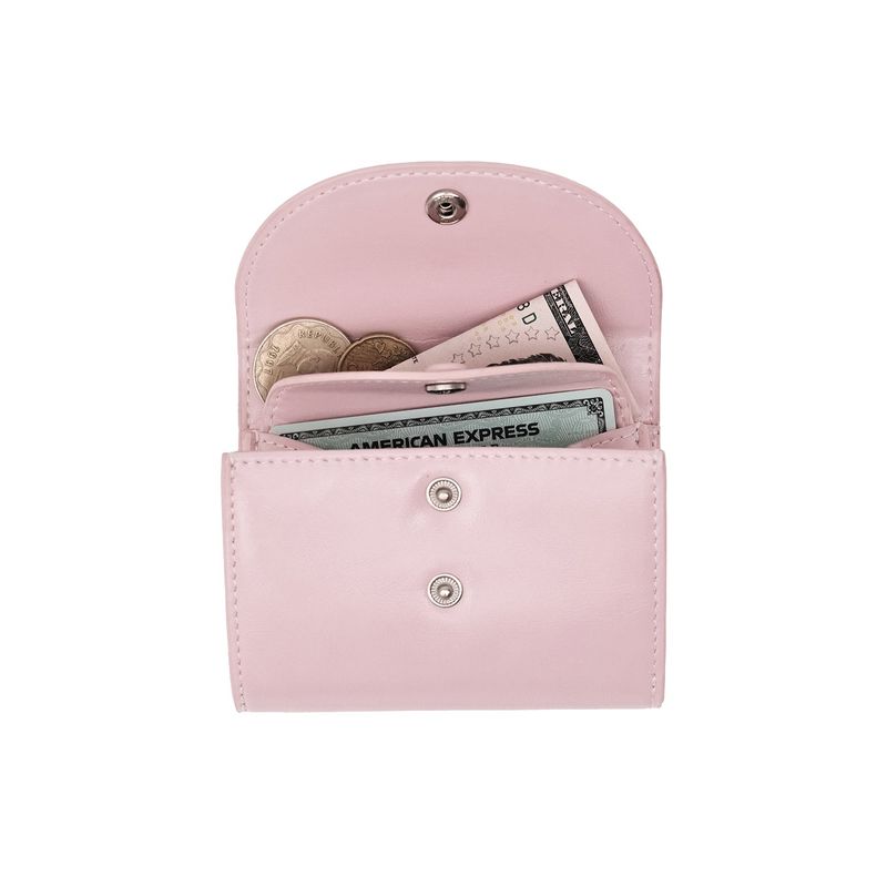 DOT TWO POCKET Coin & Card Wallets baby pink