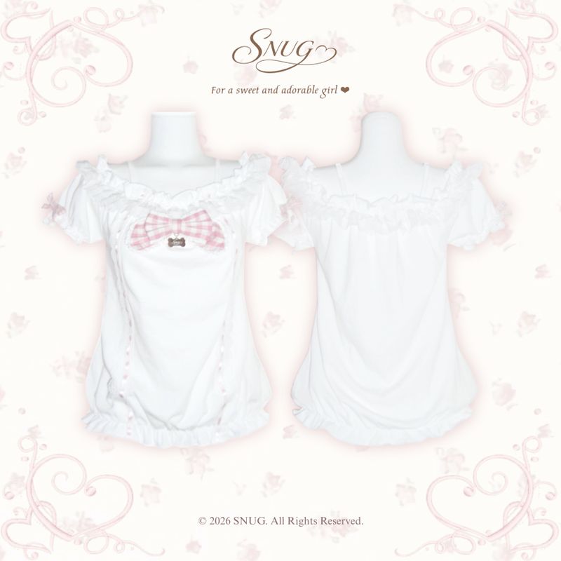 SNUG(スノグ)の「クリームブラウス ♡ ベリークリーム(トップス)」