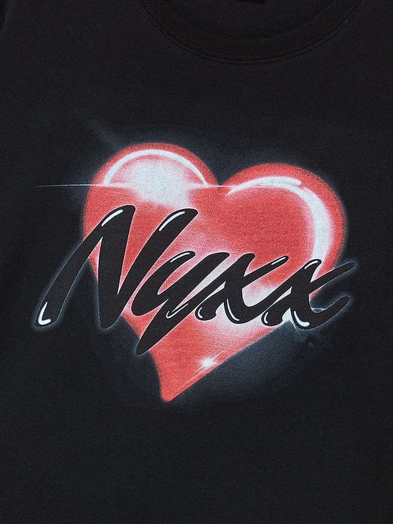 NYXX HEART TEE (BLACK)
