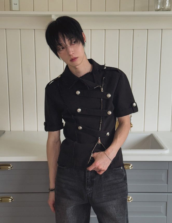 26SS★ [PLAN MADE] Blake Cutoff Napoleon Jacket