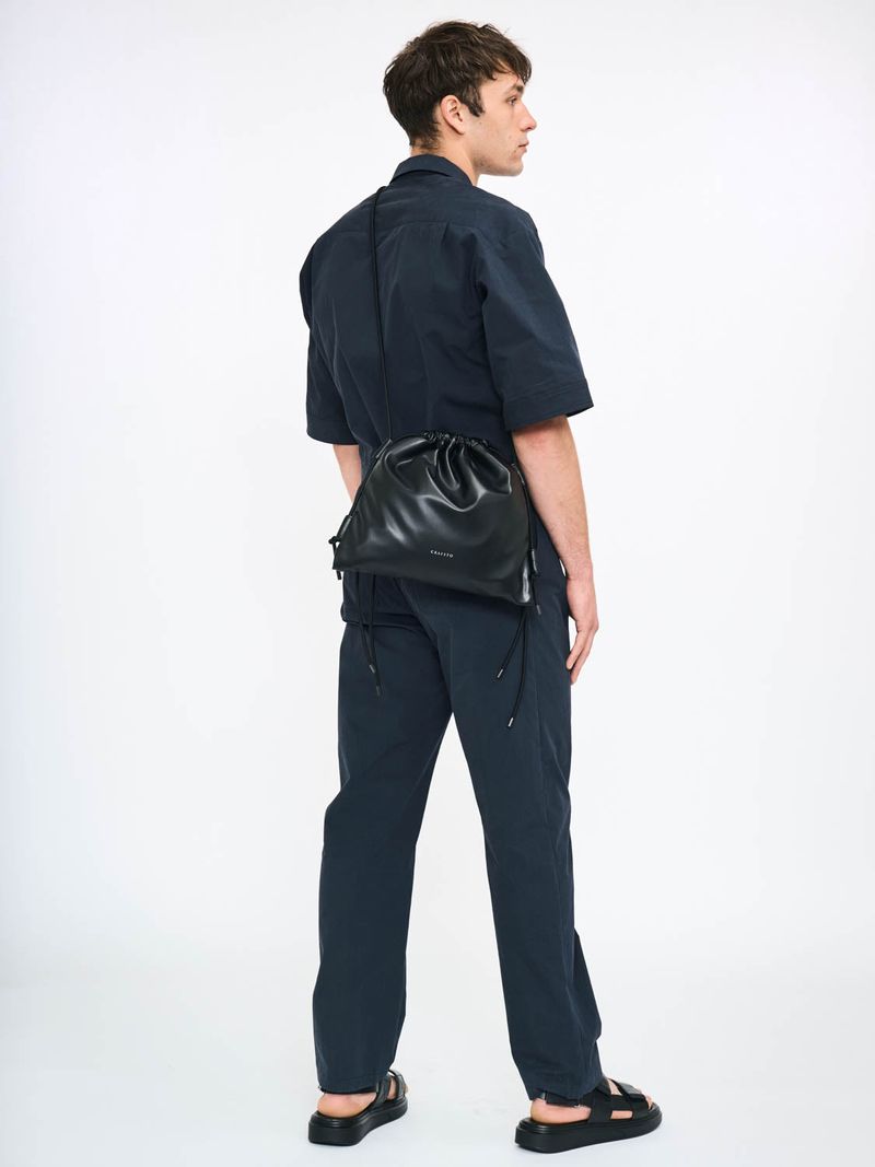 Recycled ECO Leather Drawstring Bag