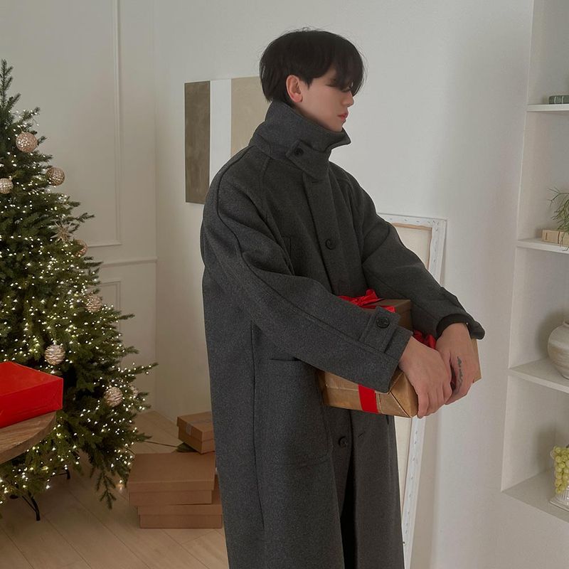 Pleddy Bian Wool Mac Coat (3color)