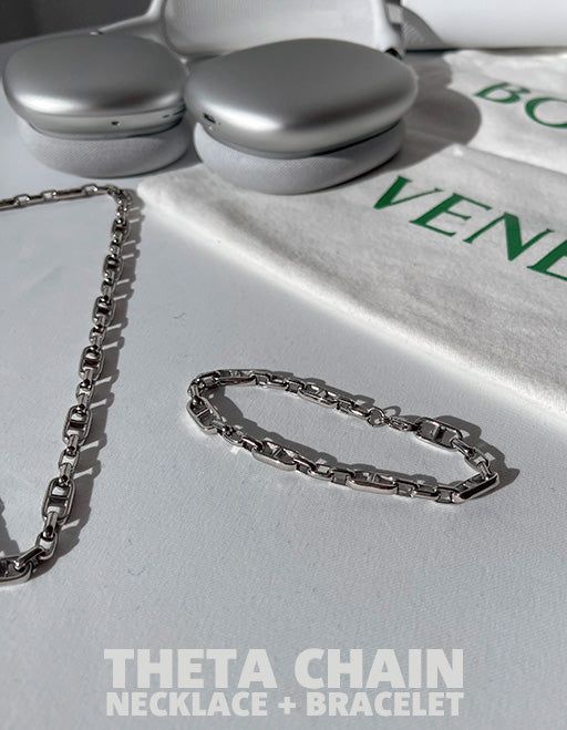 ASCLO（エジュクロ）の「ASCLO Theta Necklace & Bracelet (Silver)（Accessories）」