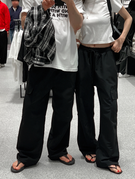 KEF Rustling Cargo Wide Elastic Pants / 6 colors