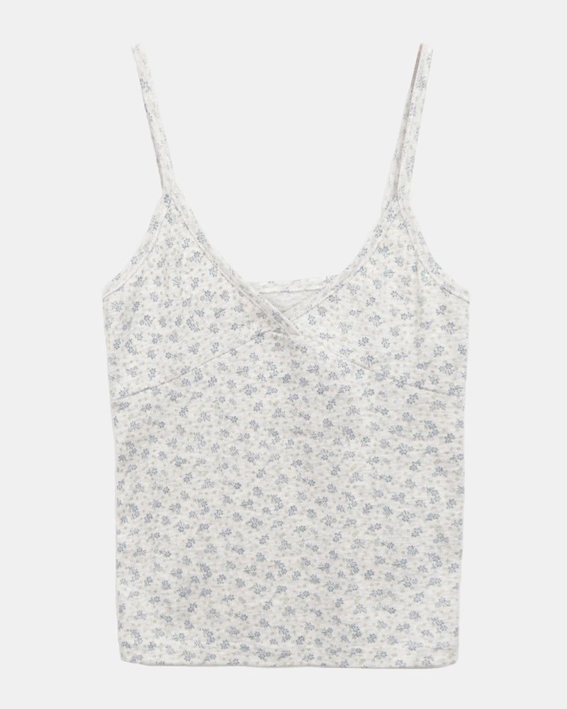 Lugen Panel Flower Sleeveless Top
