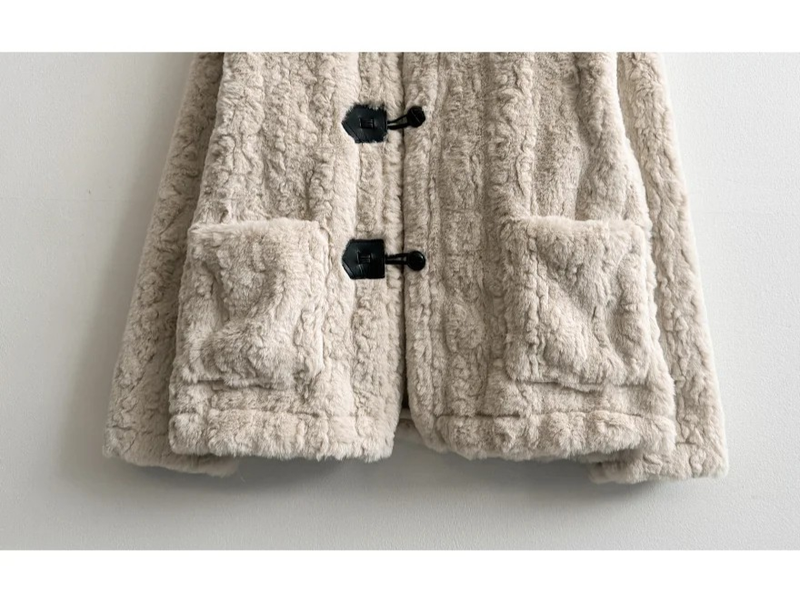 Sheep High Neck Fleece Mustang Jacket