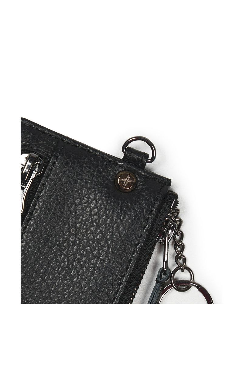 2 ZIP CARD WALLET (BLACK)