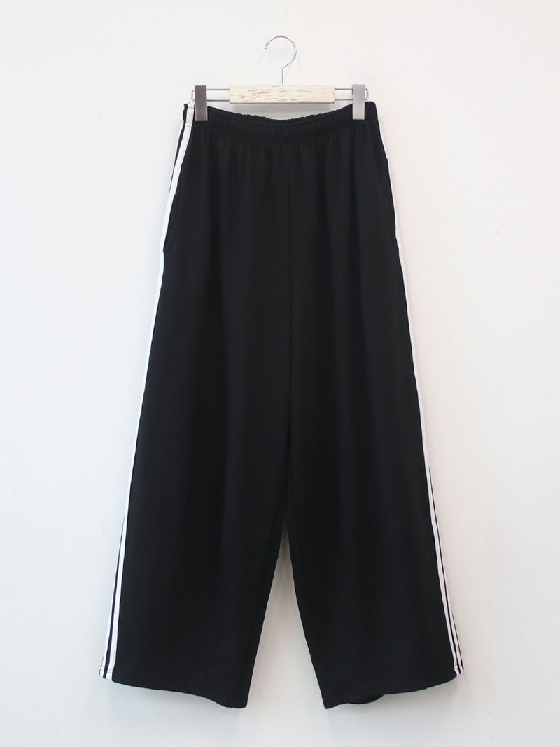 pintuck track pants