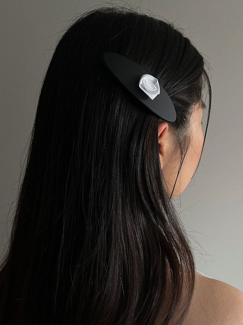 Rose Hair Pin L BK
